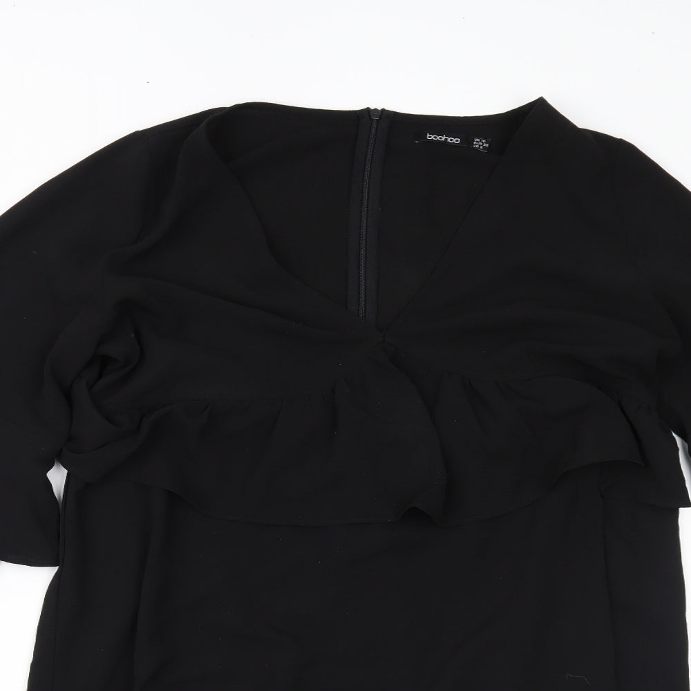 Boohoo Womens Black   Fit & Flare  Size 10