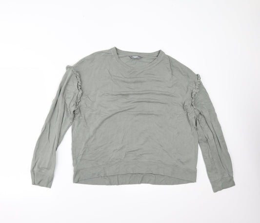 Nutmeg Womens Green   Basic Blouse Size 14