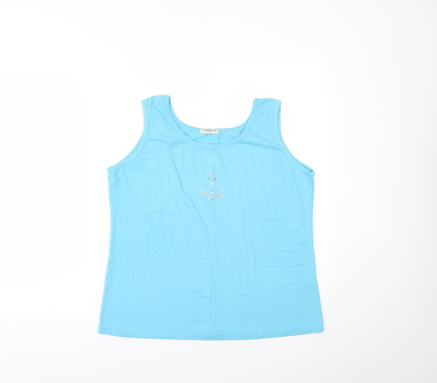 Mundo Mix Womens Blue   Basic Tank Size L