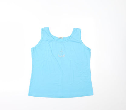 Mundo Mix Womens Blue   Basic Tank Size L