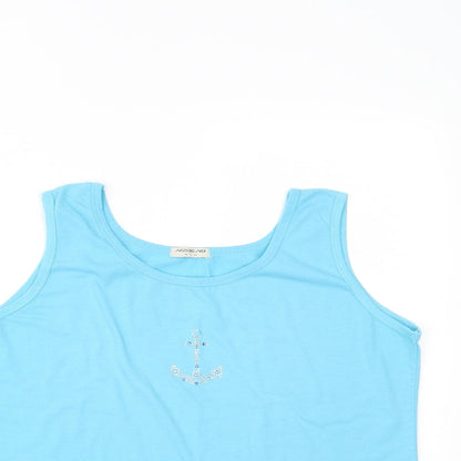 Mundo Mix Womens Blue   Basic Tank Size L
