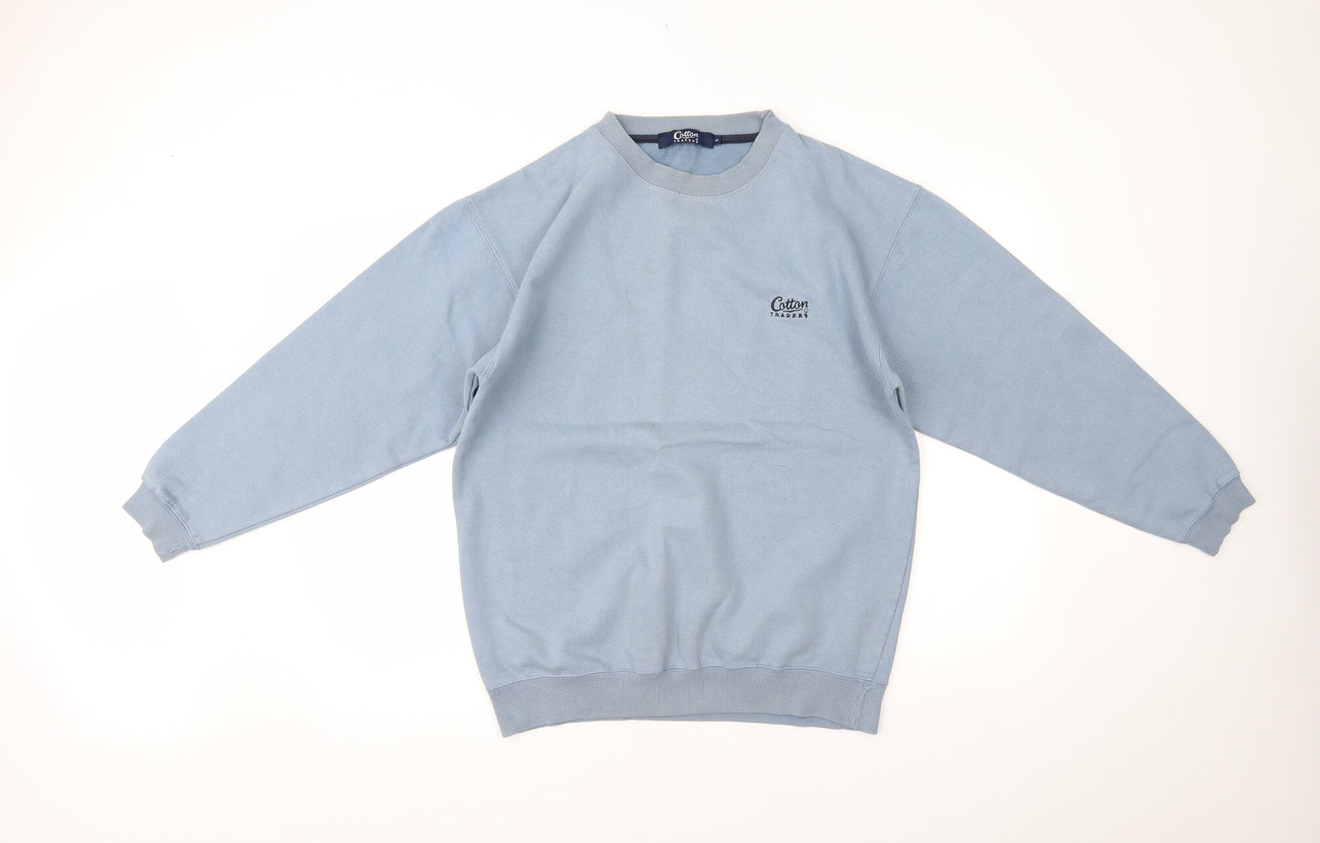 Womens UK Size S Cotton Traders Blue Pullover Jumper