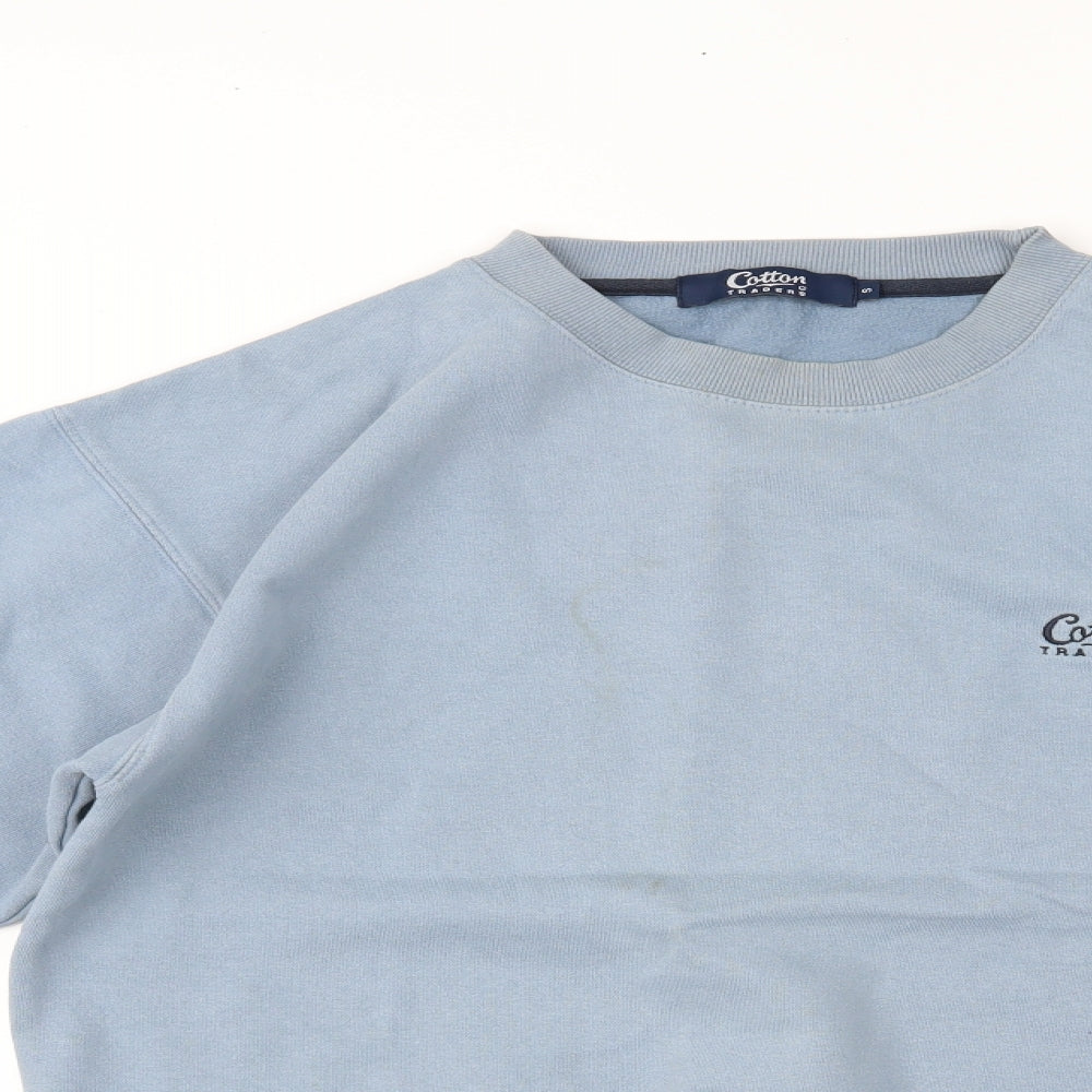 Womens UK Size S Cotton Traders Blue Pullover Jumper