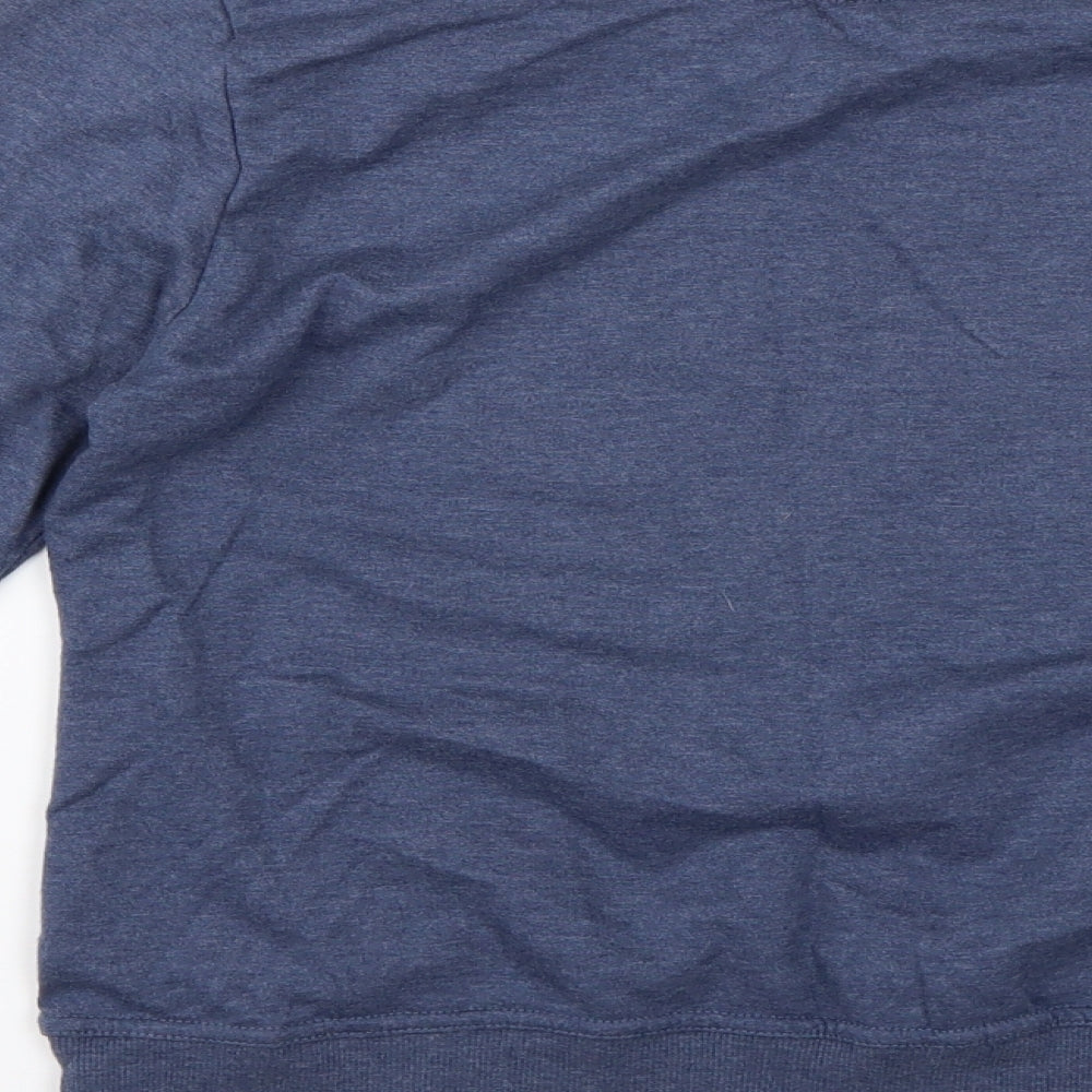 Peacocks Mens Blue Geometric  Pullover Jumper Size S  - Christmas