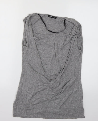 Womens UK Size 14 Atmosphere Grey Basic Blouse