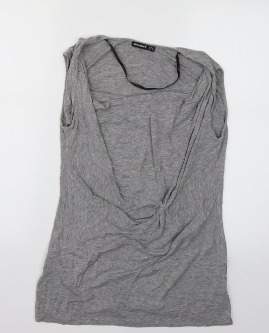 Womens UK Size 14 Atmosphere Grey Basic Blouse