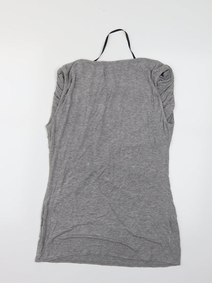 Womens UK Size 14 Atmosphere Grey Basic Blouse