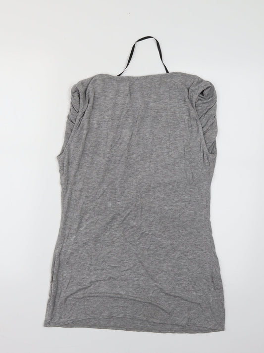 Womens UK Size 14 Atmosphere Grey Basic Blouse
