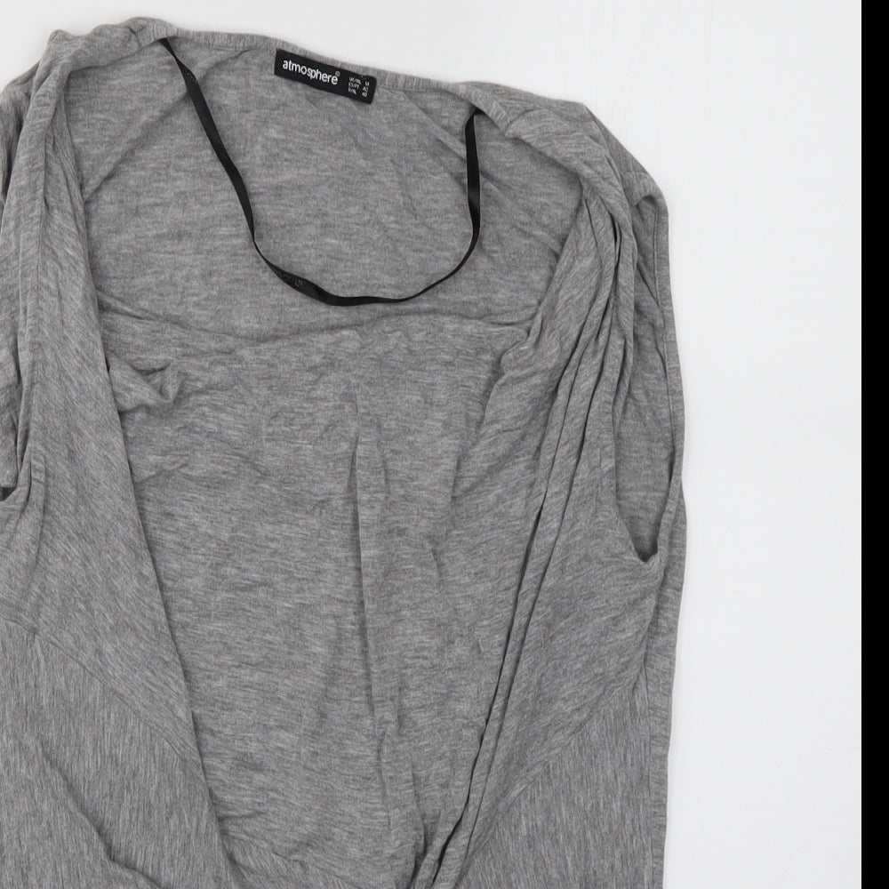Womens UK Size 14 Atmosphere Grey Basic Blouse