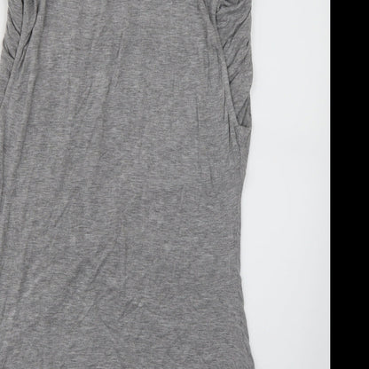 Womens UK Size 14 Atmosphere Grey Basic Blouse