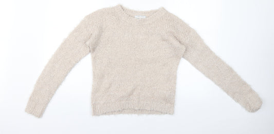 Womens UK Size 10 New Look Beige Pullover Jumper