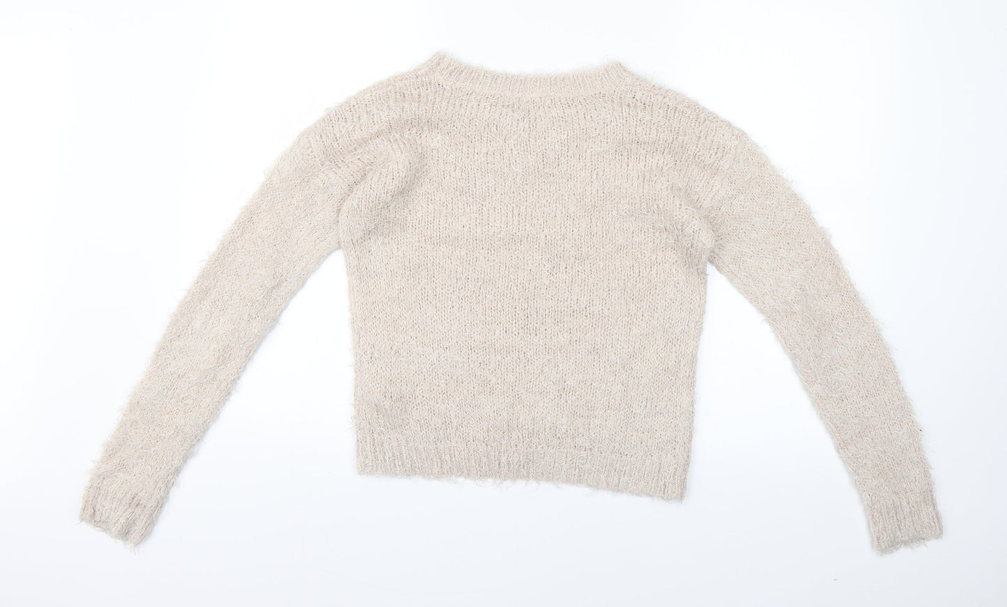 Womens UK Size 10 New Look Beige Pullover Jumper