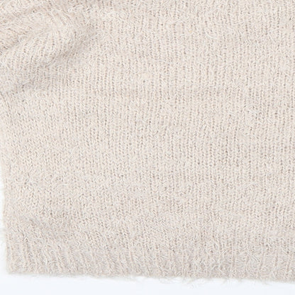 Womens UK Size 10 New Look Beige Pullover Jumper