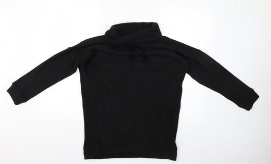 gift aid Womens Black Herringbone  Pullover Jumper Size S