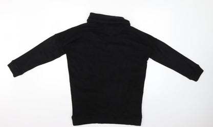 gift aid Womens Black Herringbone  Pullover Jumper Size S