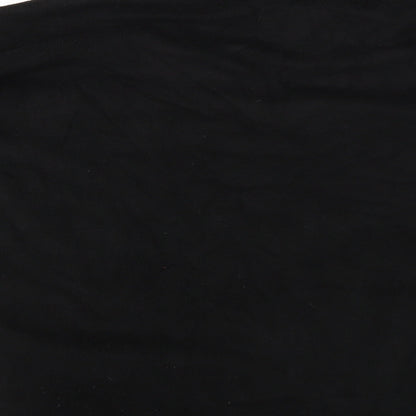 gift aid Womens Black Herringbone  Pullover Jumper Size S