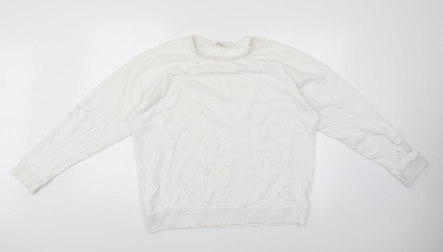 Womens UK Size 16 River Island White Pullover Jumper