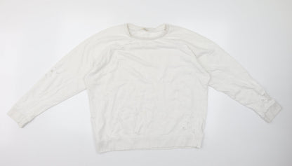 Womens UK Size 16 River Island White Pullover Jumper