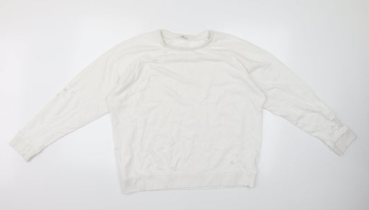 Womens UK Size 16 River Island White Pullover Jumper