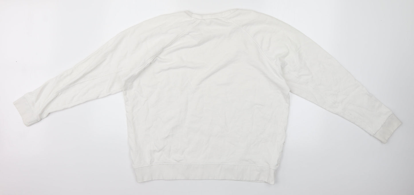 Womens UK Size 16 River Island White Pullover Jumper