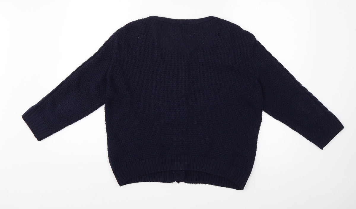 Womens UK Size L H&M Blue Pullover Jumper
