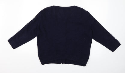 Womens UK Size L H&M Blue Pullover Jumper