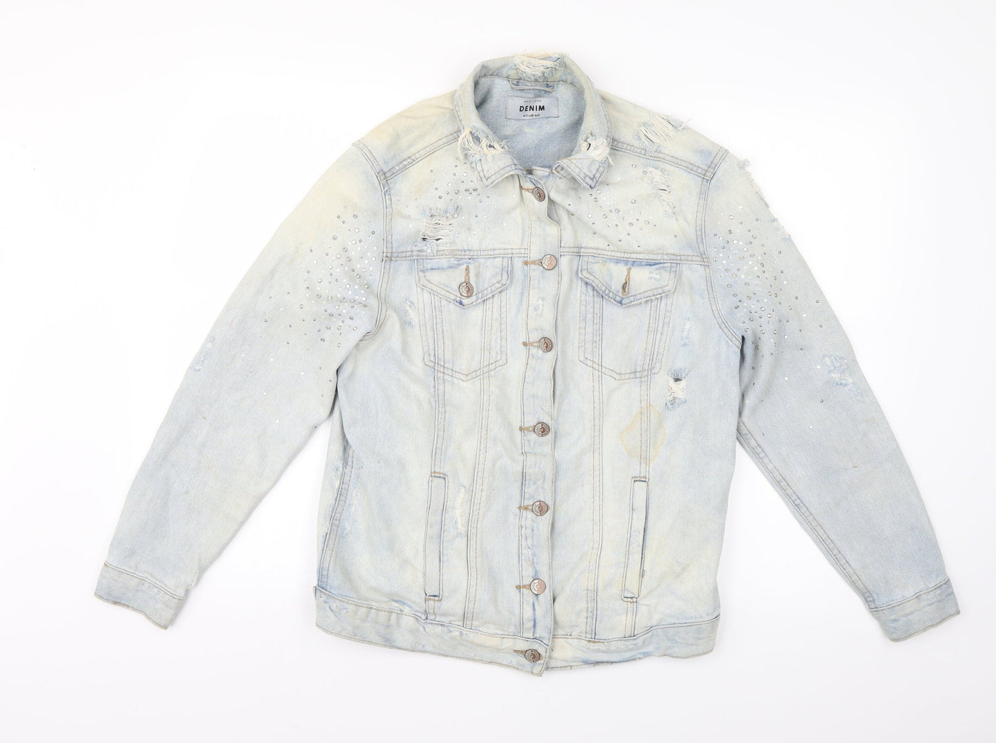 Womens UK Size 10 New Look Blue Jacket