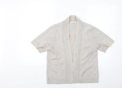 Womens UK Size 14 BHS Beige Cardigan Jumper