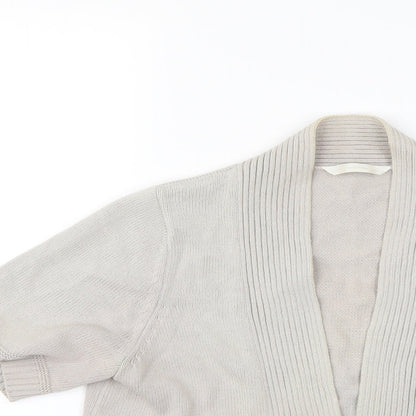 Womens UK Size 14 BHS Beige Cardigan Jumper