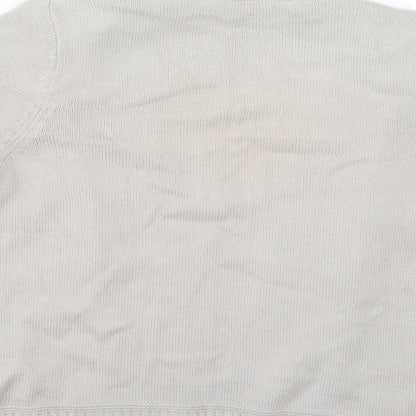 Womens UK Size 14 BHS Beige Cardigan Jumper
