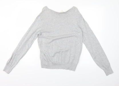 H&M Womens Grey   Basic Blouse Size S