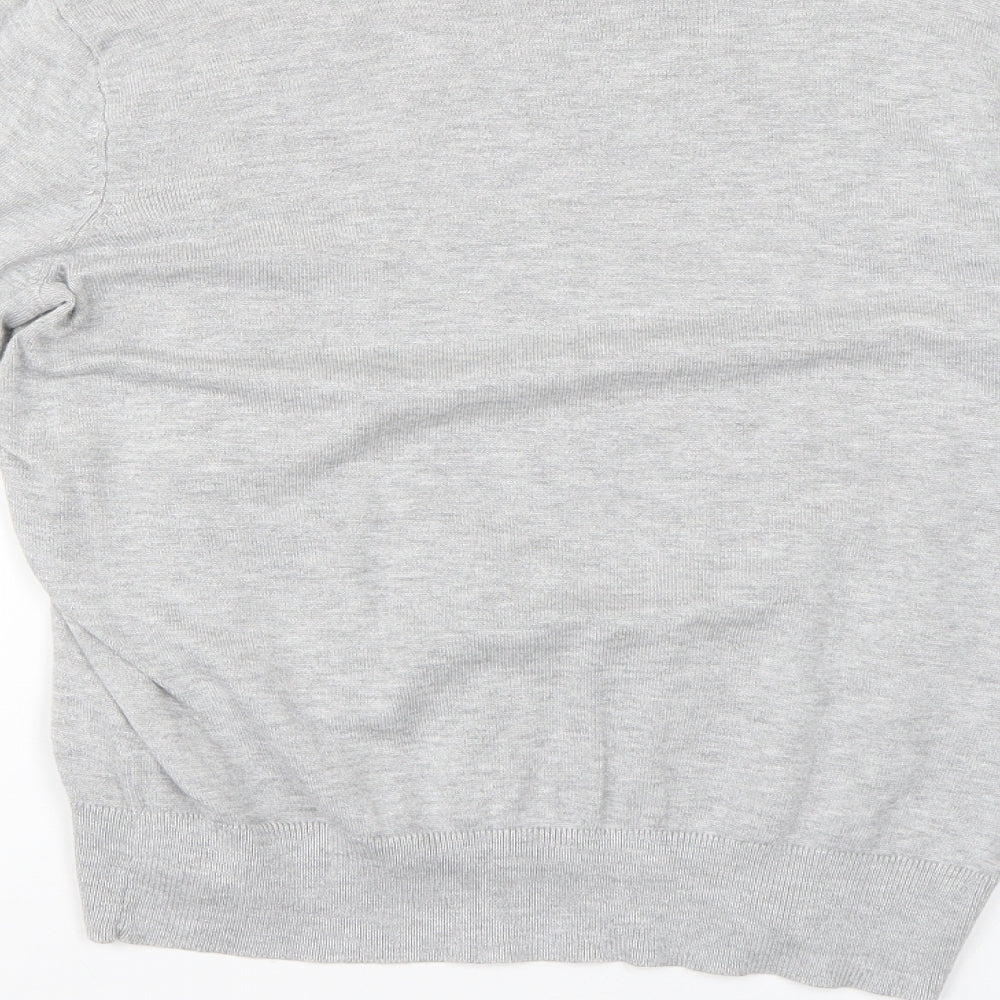 H&M Womens Grey   Basic Blouse Size S