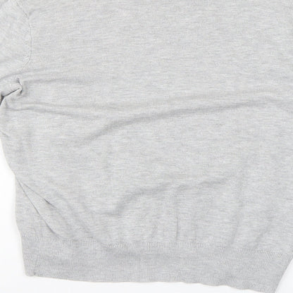 H&M Womens Grey   Basic Blouse Size S