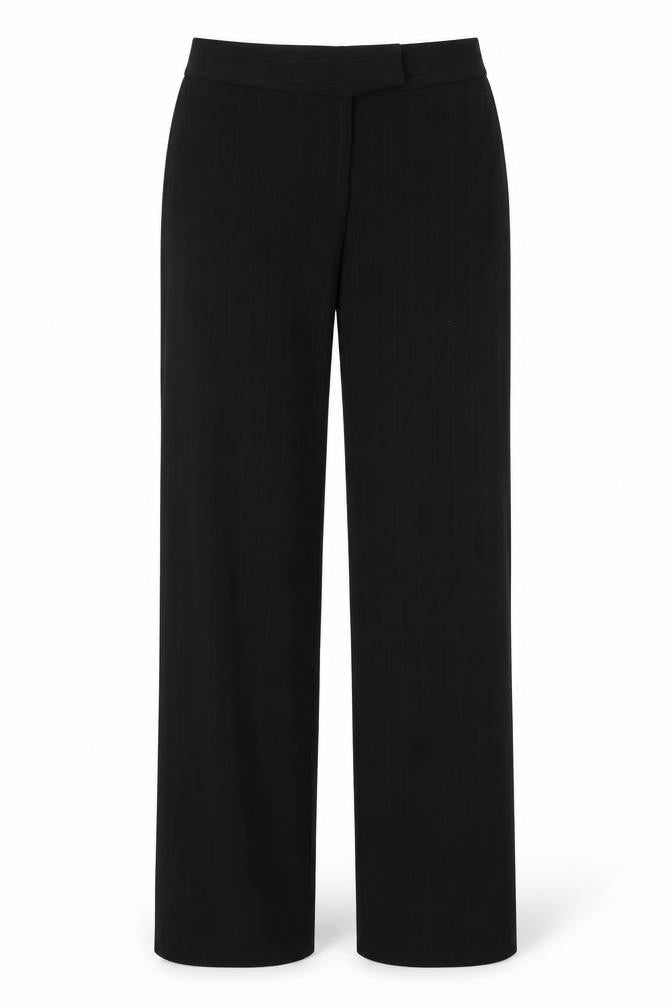 Womens UK Size 10 M&Co Regular Fit  Black Trousers