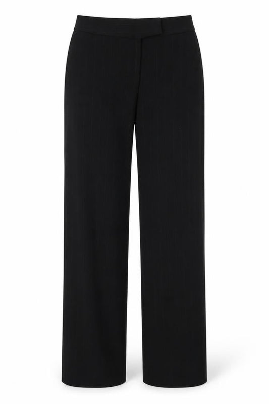Womens UK Size 10 M&Co Regular Fit  Black Trousers
