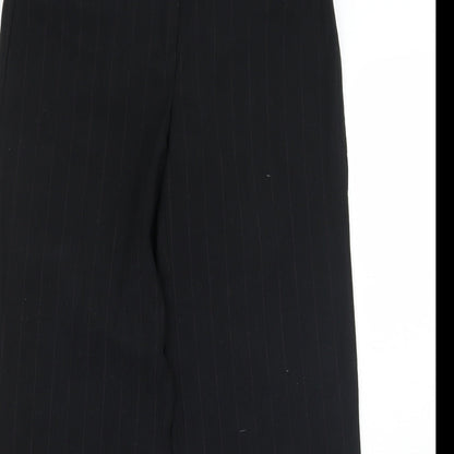Womens UK Size 10 M&Co Regular Fit  Black Trousers
