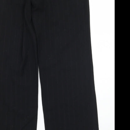 Womens UK Size 10 M&Co Regular Fit  Black Trousers