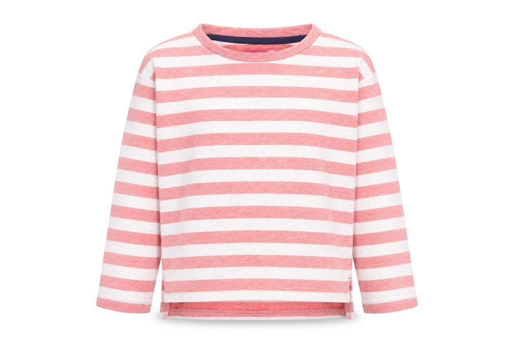 Lily & dan  Boys White Striped  Pullover Jumper Size 5-6 Years