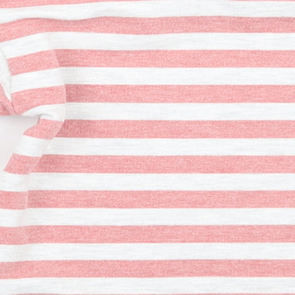 Lily & dan  Boys White Striped  Pullover Jumper Size 5-6 Years