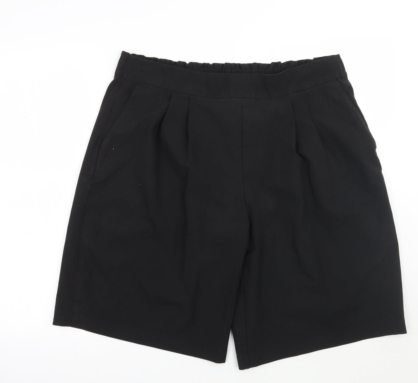 Womens UK Size  Marks and Spencer Regular Fit Cropped Black Trousers