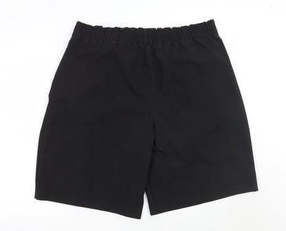 Womens UK Size  Marks and Spencer Regular Fit Cropped Black Trousers