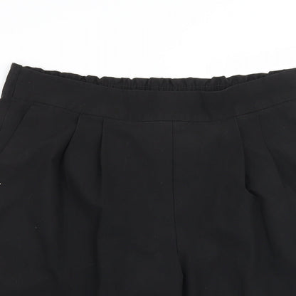 Womens UK Size  Marks and Spencer Regular Fit Cropped Black Trousers