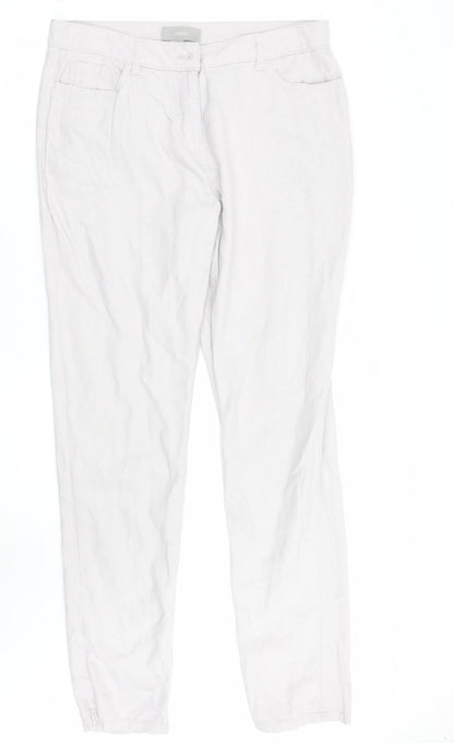 Womens UK Size 10 NEXT Regular Fit  Grey Trousers