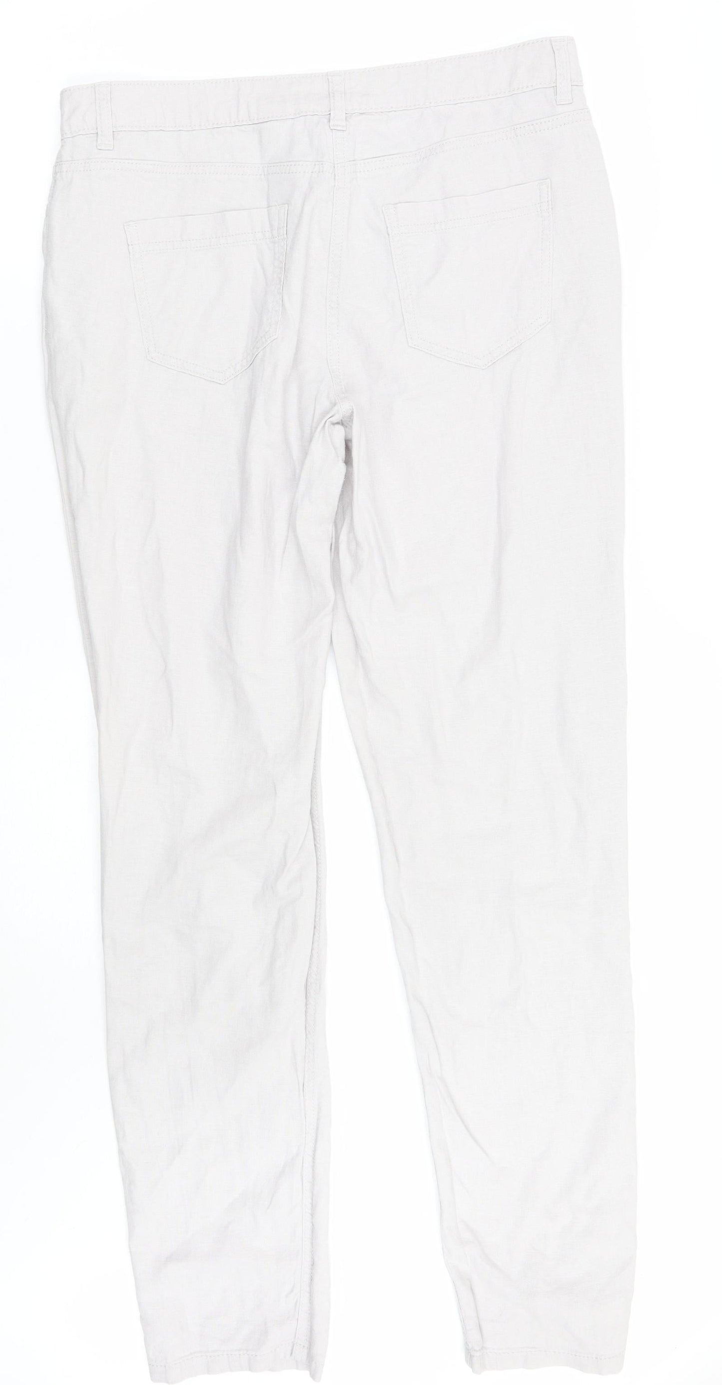 Womens UK Size 10 NEXT Regular Fit  Grey Trousers