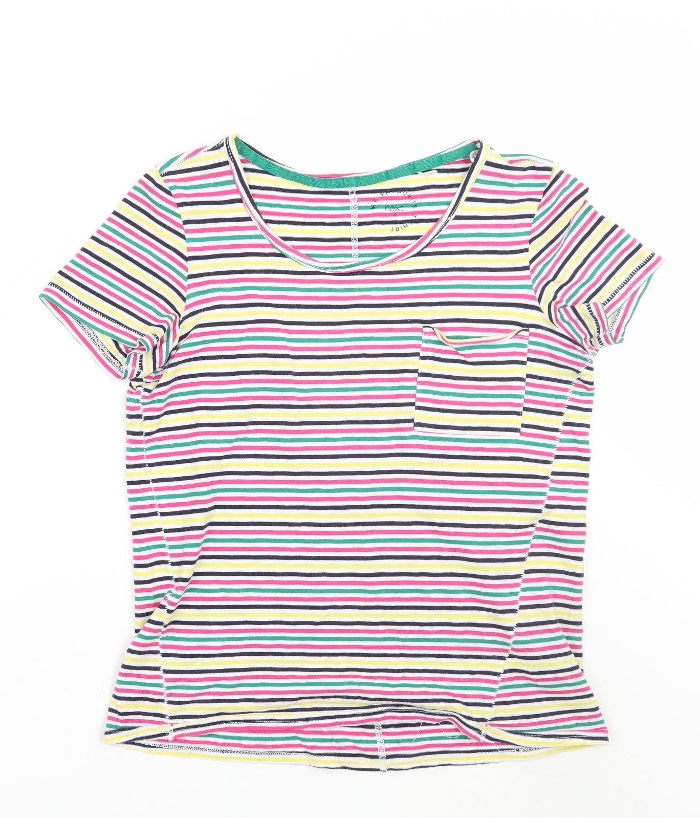 Womens UK Size 8 NEXT White Basic T-Shirt