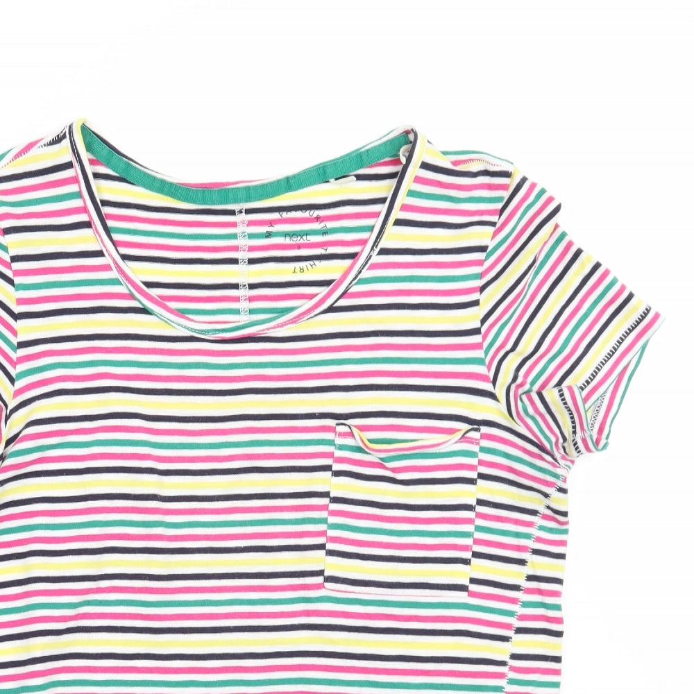 Womens UK Size 8 NEXT White Basic T-Shirt