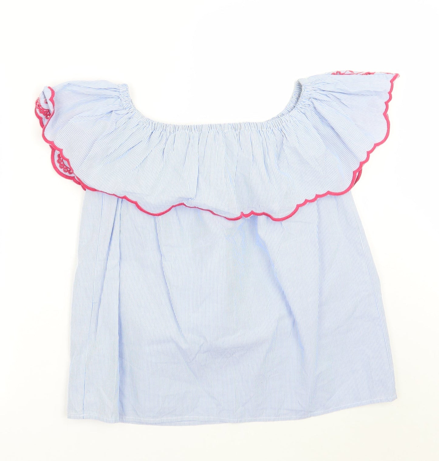 Womens UK Size 8 Red herring Blue Basic T-Shirt