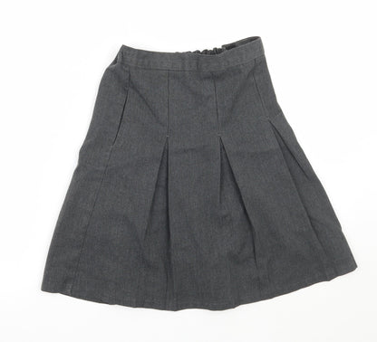 Marks and Spencer Girls Grey   A-Line Skirt Size 8-9 Years