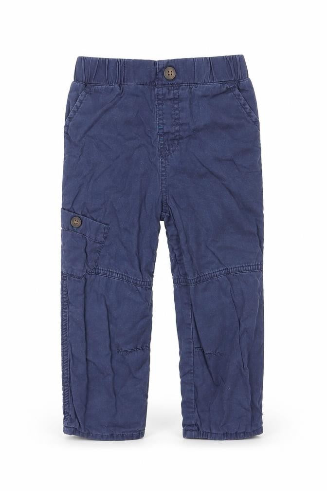 M&Co Boys Blue   Cargo Trousers Size 18 Months