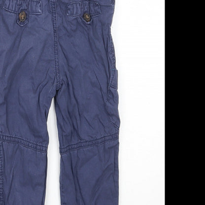 M&Co Boys Blue   Cargo Trousers Size 18 Months